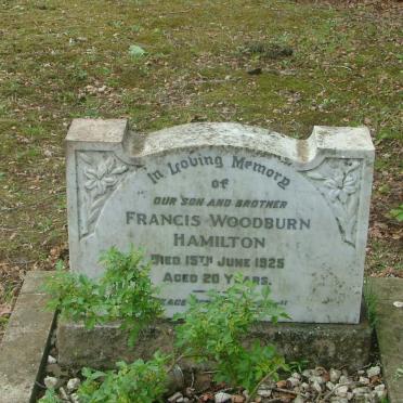 HAMILTON Francis Woodburn -1925