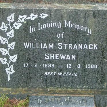 SHEWAN William Stranack 1898-1980