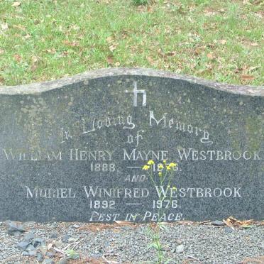 WESTBROOK  William Henry Mayne 1888-1976 &amp; Muriel Winifred 1892-1976