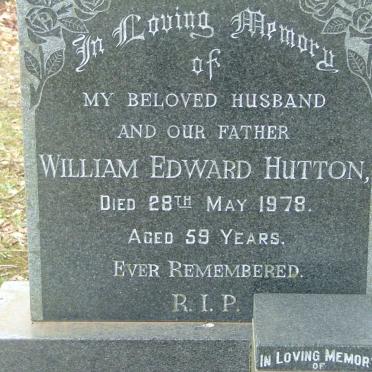 HUTTON William Edward  -1978