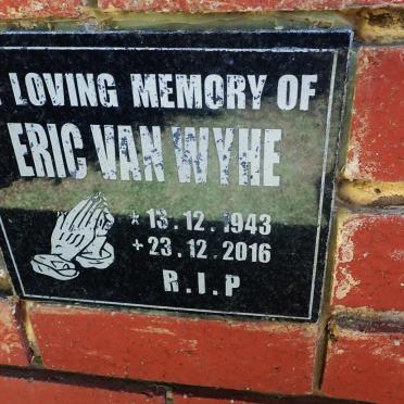 WYHE Eric, van 1943-2016