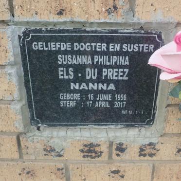 PREEZ Susanna Philipina, ELS - du 1956-2017