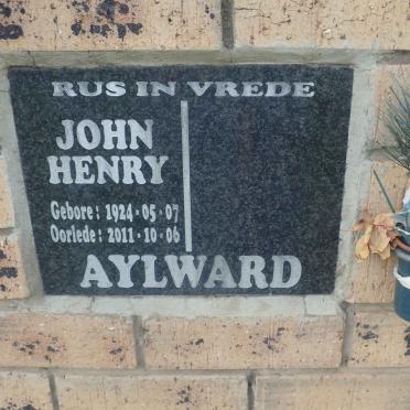 AYLWARD John Henry 1924-2011