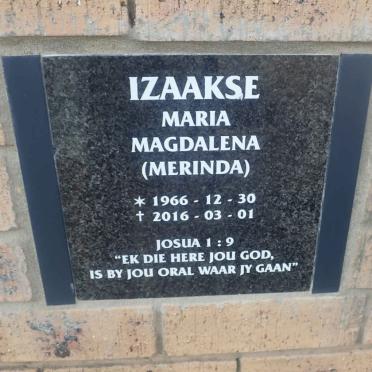 IZAAKSE Maria Magdalena 1966-2016