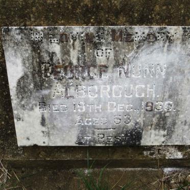 ALBOROUGH George Nunn -1936