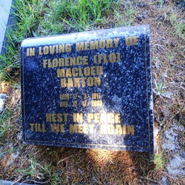 BARTON Florence Macloed 1917-200?