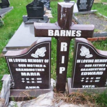BARNES Edward 1922-1997 &amp; Maria 1932-1999