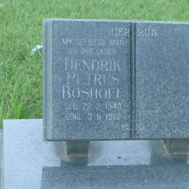 BOSHOFF Hendrik Petrus 1940-1982