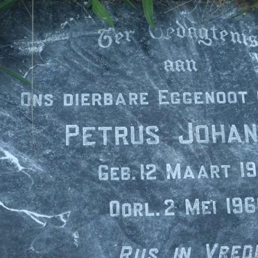 BOTHA Petrus Johannes 1916-1960