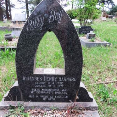 BARNARD Johannes Henry 1972-1972