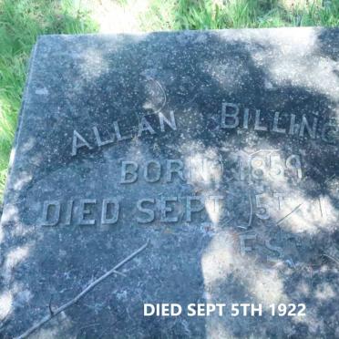 BILLINGS Allan 1859-1922