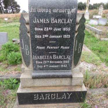BARCLAY James 1855-1929 &amp; Isabella 1860-1942