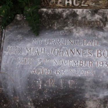 BOTHA Jeremiah Johannes -1936