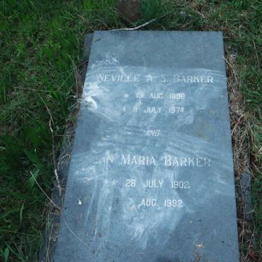 BARKER Neville A.S. 1896-1974 &amp; Ann Maria 1902-1992