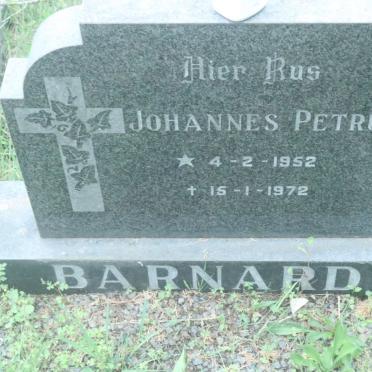BARNARD Johannes Petrus 1952-1972