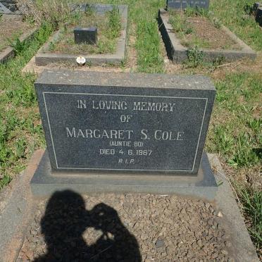 COLE Margaret S. -1967