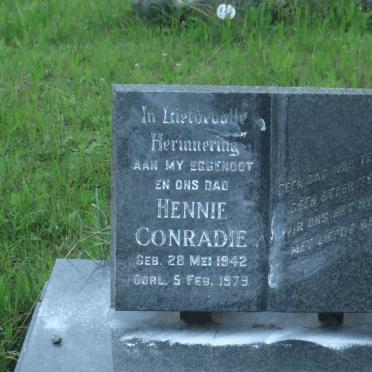 CONRADIE Hennie 1942-1979