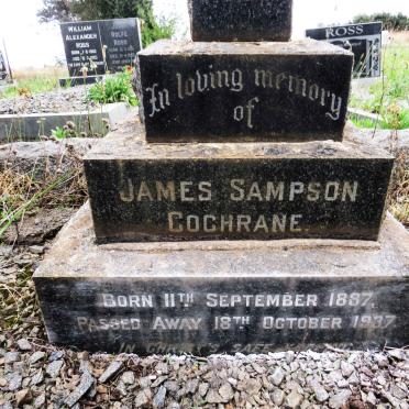 COCHRANE James Sampson 1887-1937
