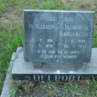 DELPORT Benjamin 1891-1972 &amp; Jacomina Margaretha 1896-1973