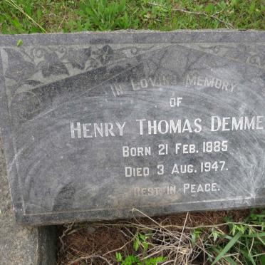 DEMMER Henry Thomas 1885-1947