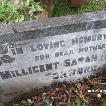 FORWARD Millicent Sarah 1882-1931