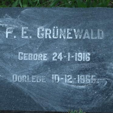 GRUNEWALD F.E. 1916-1965