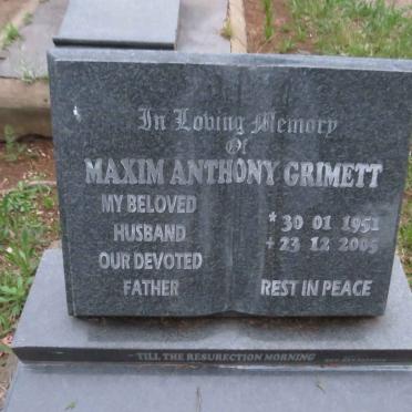 GRIMETT Maxim Anthony 1951-2005