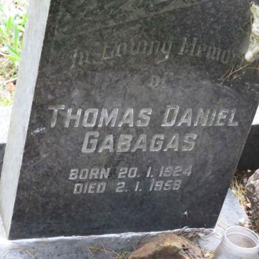 GABAGAS Thomas Daniel 1924-1958