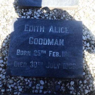 GOODMAN Edith Alice 1883-1966