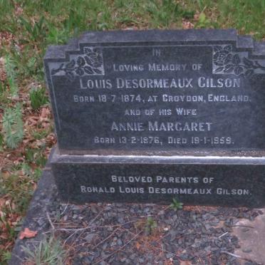GILSON Louis Desormeaux 1874- &amp; Annie Margaret 1876-1959