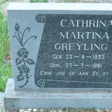 GREYLING Cathrina Martha 1923-1981