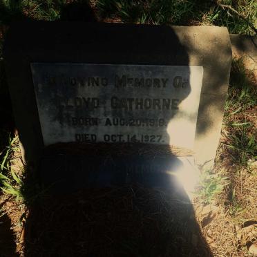 GATHORNE Lloyd 1918-1927