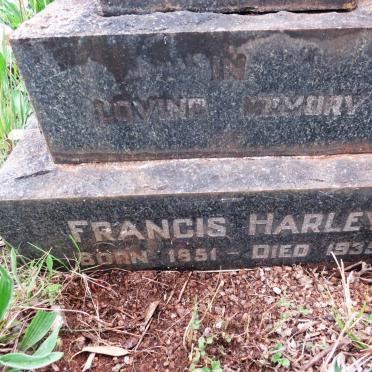 HARLEY Francis 1851-1935