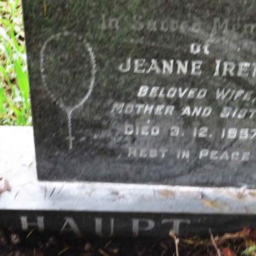 HAUPT Jeanne Irene -1957