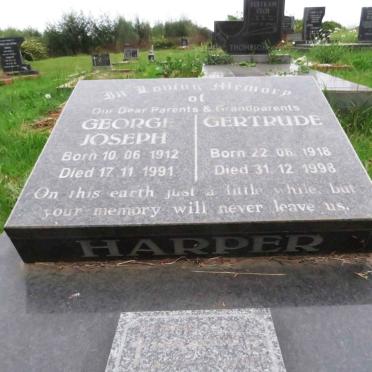 HARPER George Joseph 1912-1991 &amp; Gertrude 1918-1998