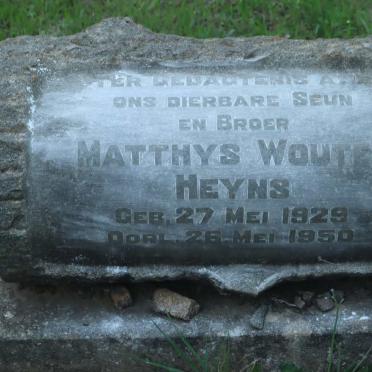 HEYNS Matthys Wouter 1929-1950