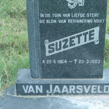 JAARSVELD Suzette, van 1964-1983