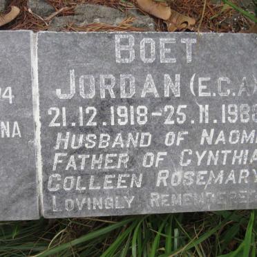 JORDAN Boet 1918-1983