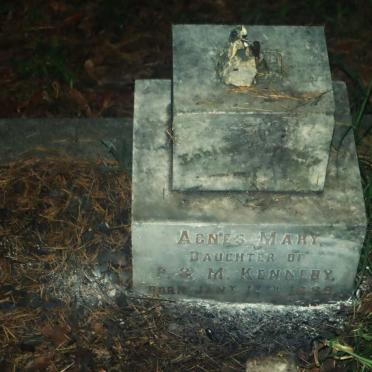 KENNEDY Agnes Mary 1889-1889