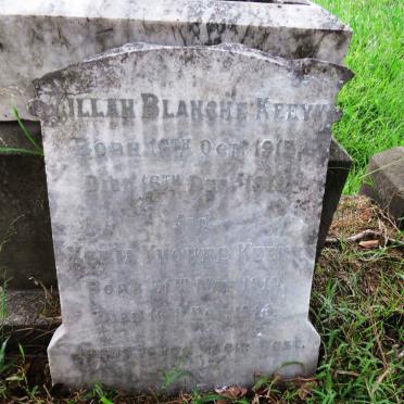 KEEVY Zillah Blanche 1915-1919 :: KEEVY Xenia Yvonne 1919-192?