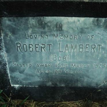 LAMBERT Robert -1926