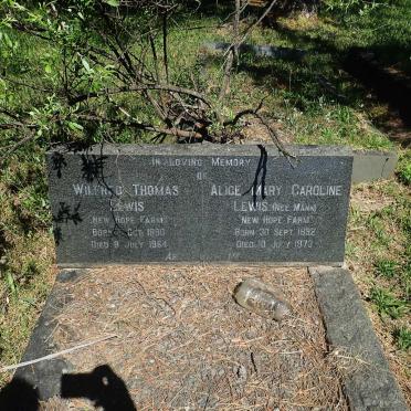 LEWIS Wilfred Thomas 1890-1964 &amp; Alice Mary Caroline MANN 1892-1973