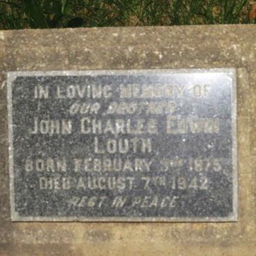 LOUTH John Charles Edwin 1875-1942