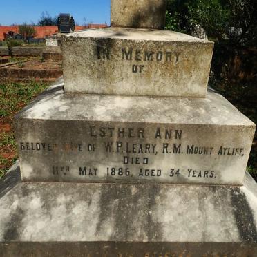 LEARY Esther Ann -1886