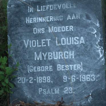 MYBURGH Violet Louisa nee BESTER 1898-1963