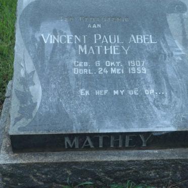 MATHEY Vincent Paul Abel 1907-1959