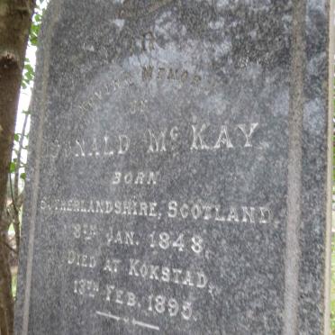 McKAY Donald 1848-1895