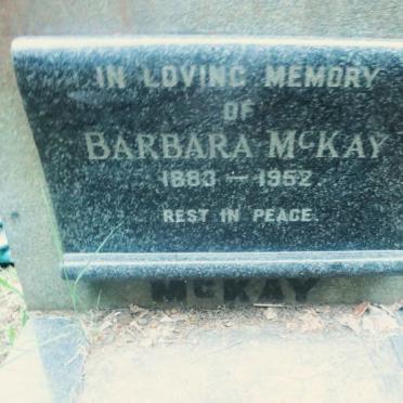 McKAY Barbara 1883-1952