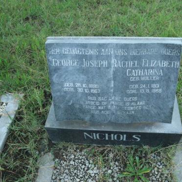 NICHOLS George Joseph 1890-1967 &amp; Rachel Elizabeth Catharina MULLER 1901-1968