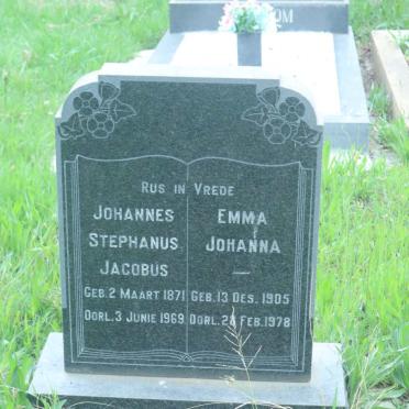 NIEKERK Johannes Stephanus Jacobus, van 1871-1969 &amp; Emma Johanna 1905-1978